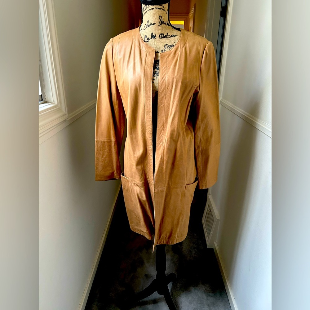 Vince Leather Duster - M